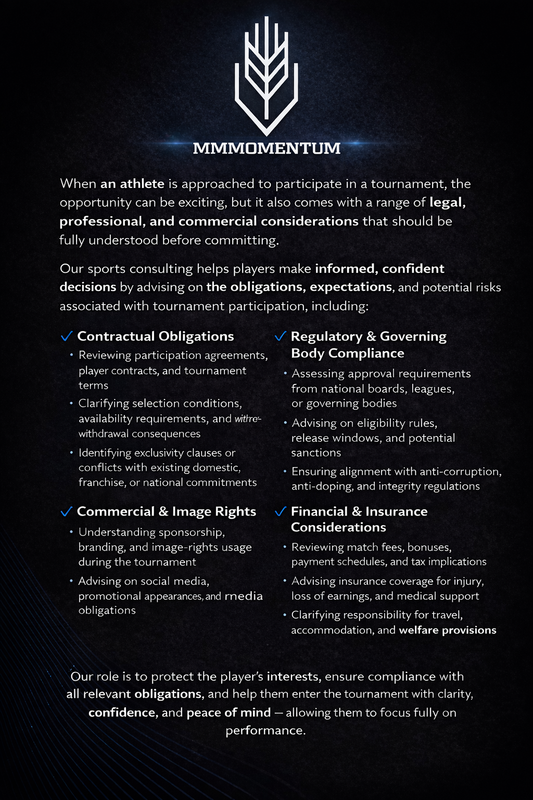 Opportunity creates momentum. Understand your Obligations!