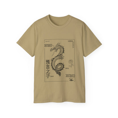 Carpe Diem Sunflower & Dragon Graphic Tee