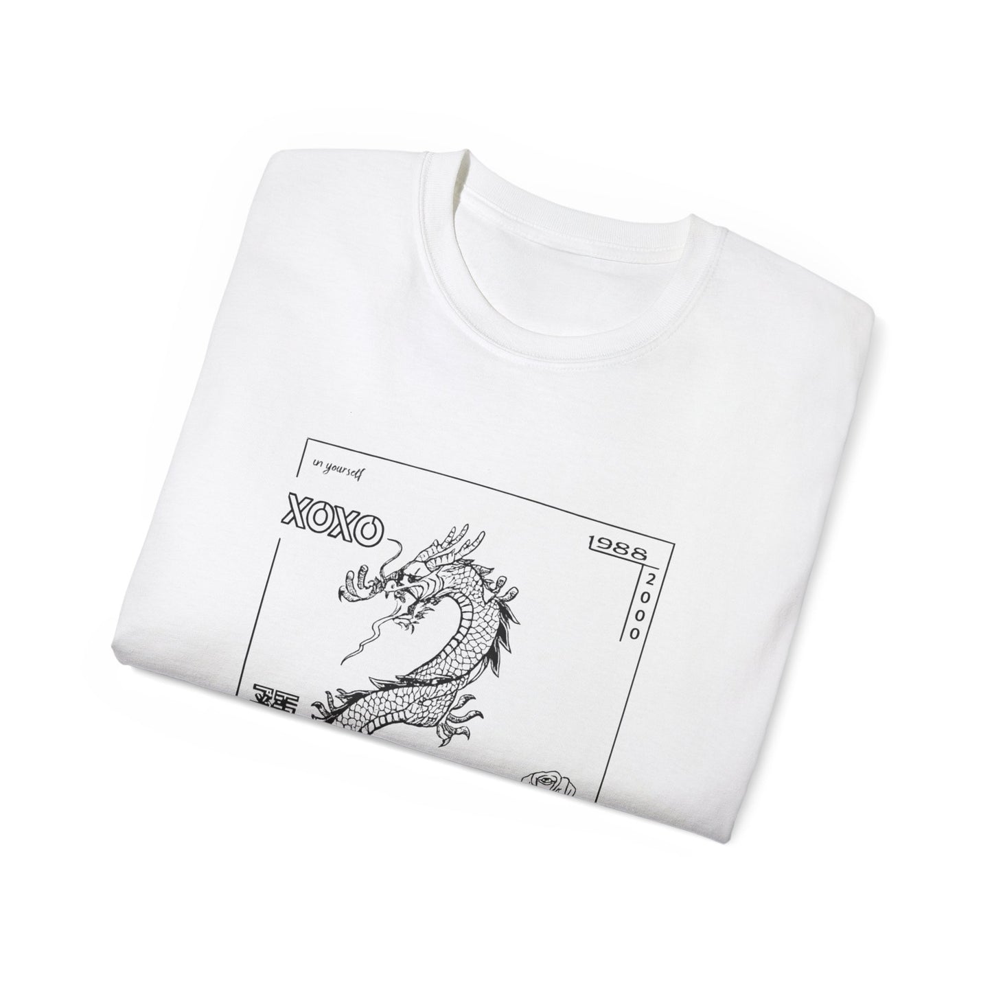 Carpe Diem Sunflower & Dragon Graphic Tee