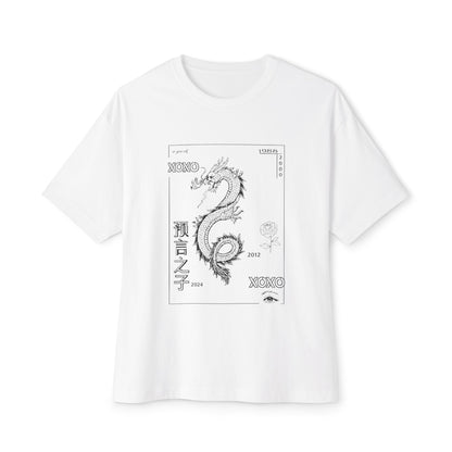 Dragon & Sunflower Graphic Tee — Carpe Diem Aesthetic Oversized T‑Shirt