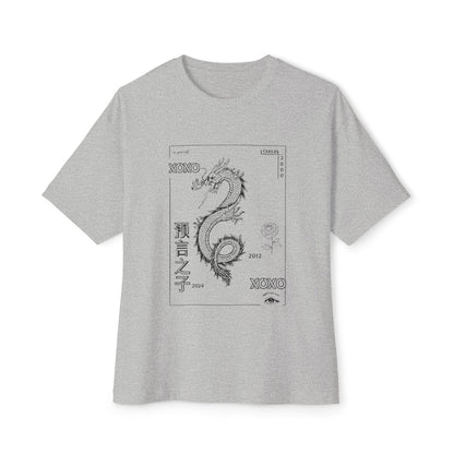 Dragon & Sunflower Graphic Tee — Carpe Diem Aesthetic Oversized T‑Shirt