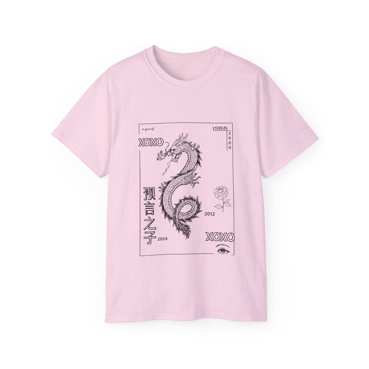 Carpe Diem Sunflower & Dragon Graphic Tee