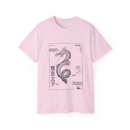 Carpe Diem Sunflower & Dragon Graphic Tee