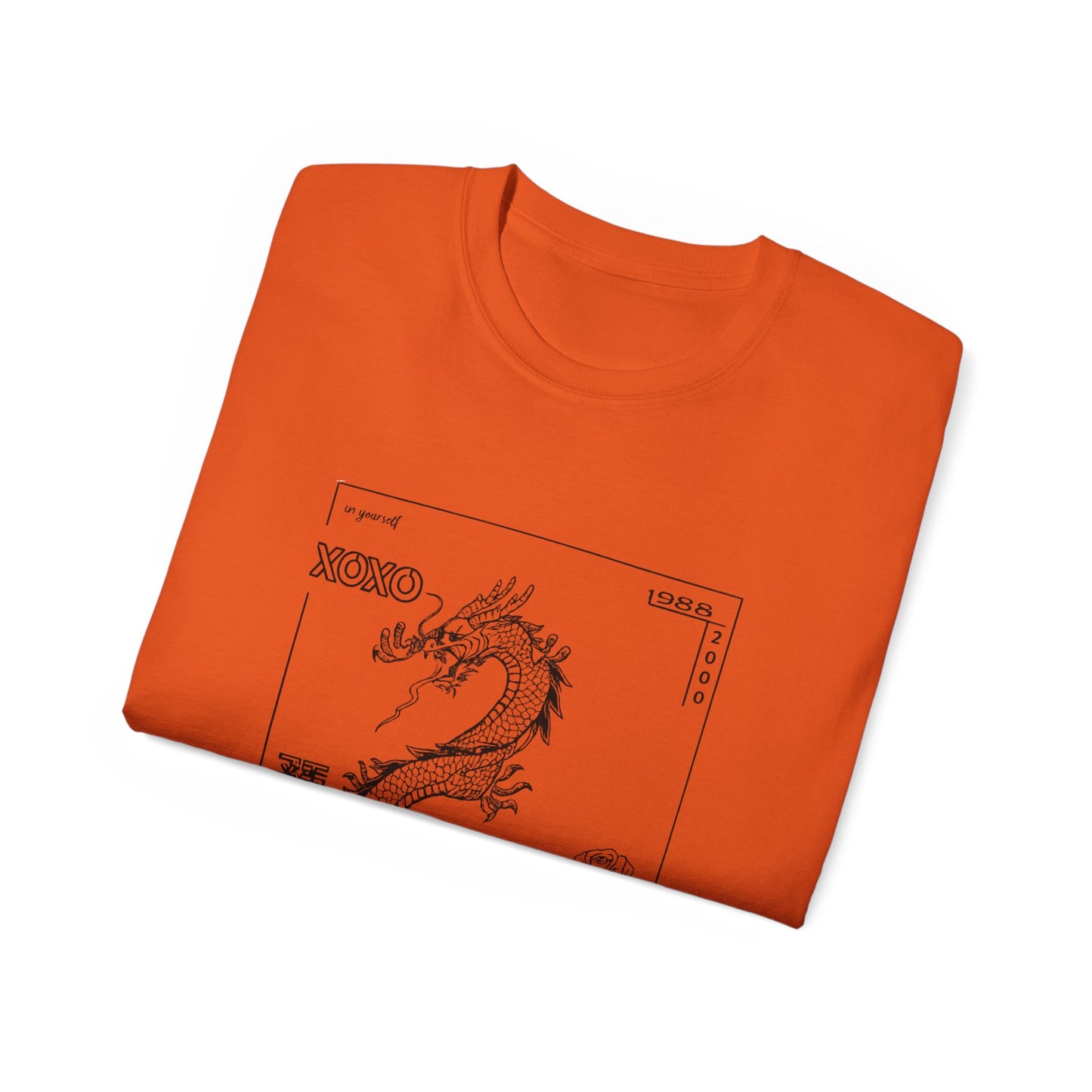 Carpe Diem Sunflower & Dragon Graphic Tee