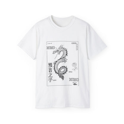 Carpe Diem Sunflower & Dragon Graphic Tee