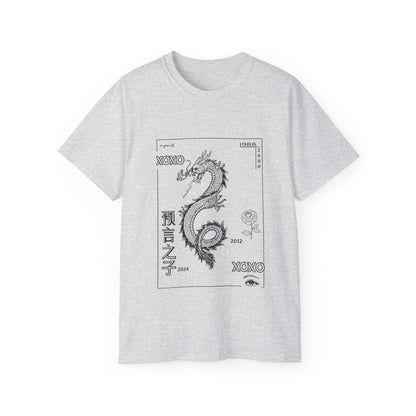 Carpe Diem Sunflower & Dragon Graphic Tee