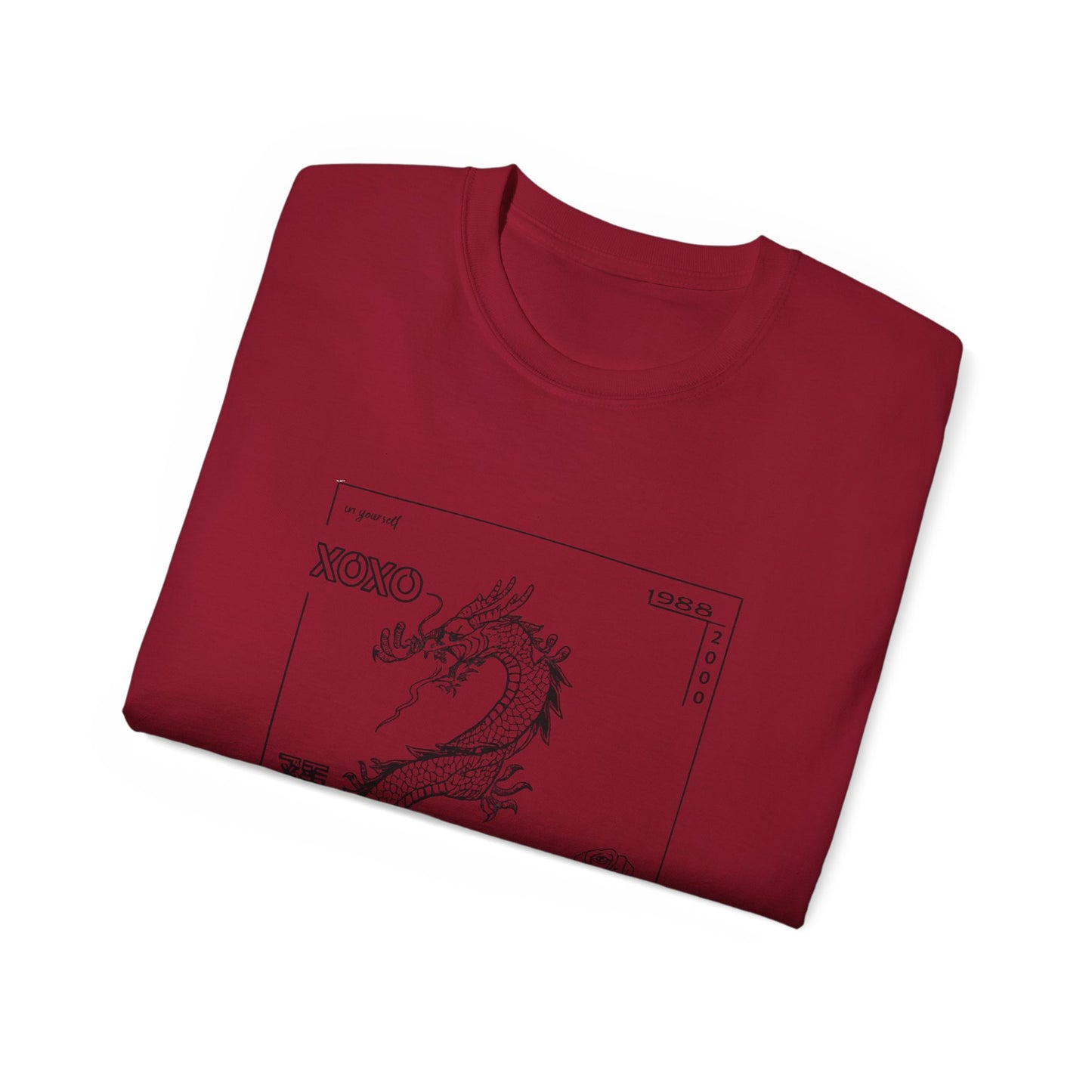 Carpe Diem Sunflower & Dragon Graphic Tee