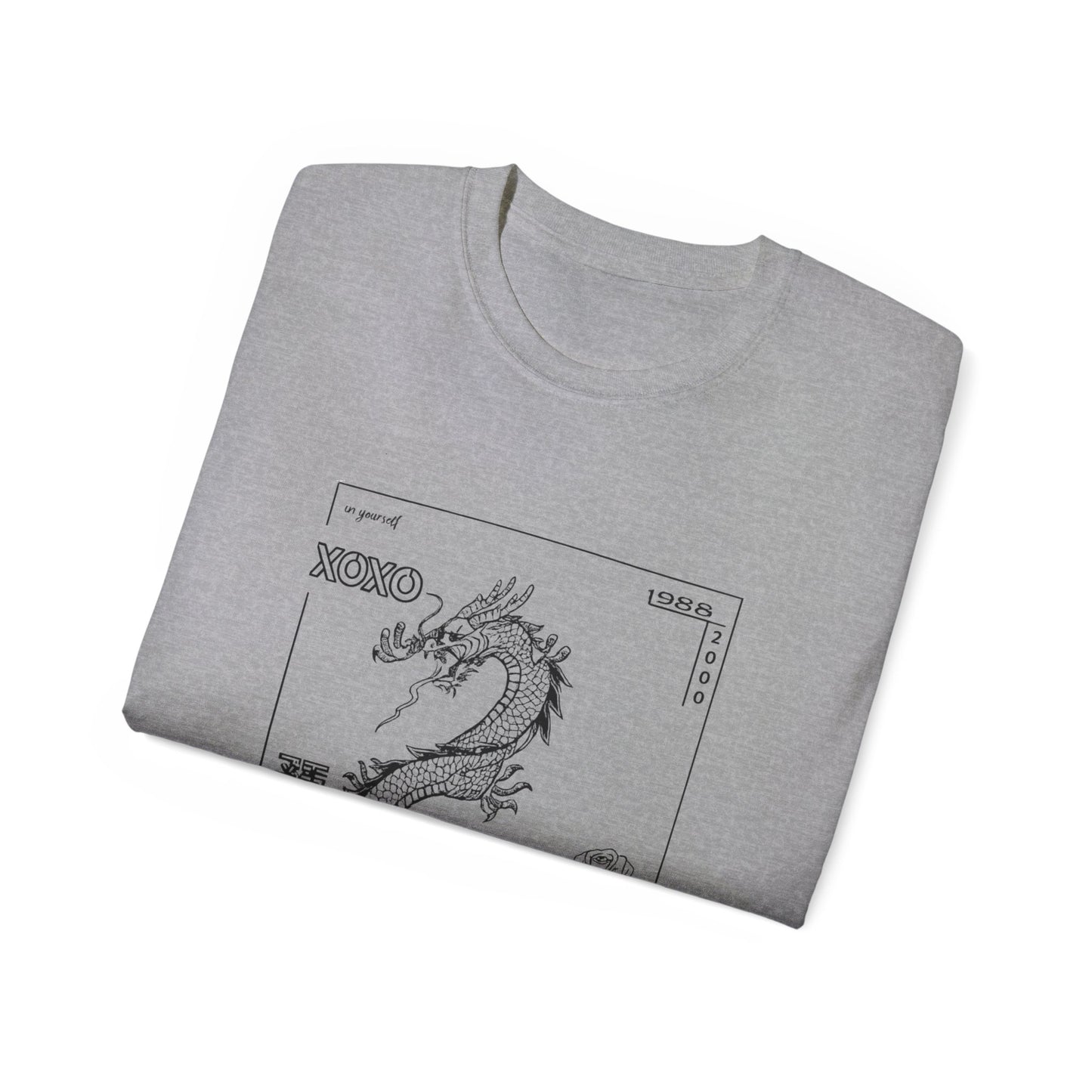 Carpe Diem Sunflower & Dragon Graphic Tee