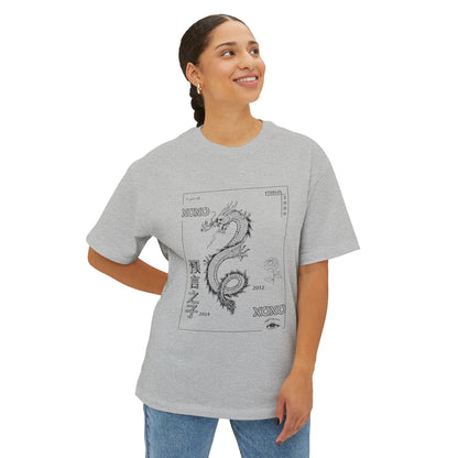 Dragon & Sunflower Graphic Tee — Carpe Diem Aesthetic Oversized T‑Shirt