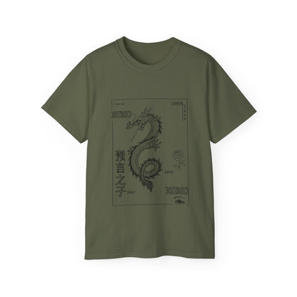 Carpe Diem Sunflower & Dragon Graphic Tee