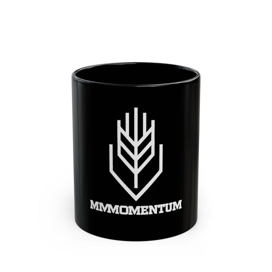 MMMomentum Black Ceramic Mug — 11oz/15oz Logo Coffee Cup