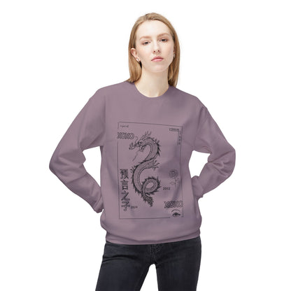Carpe Diem Sunflower & Dragon Crewneck Sweatshirt