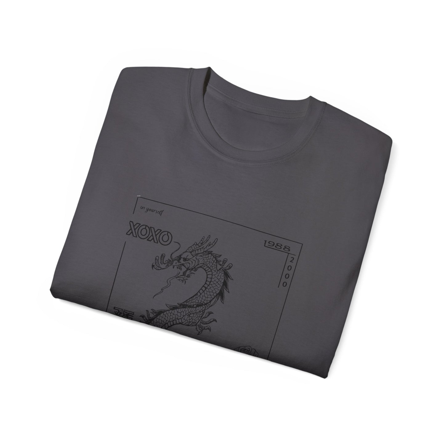 Carpe Diem Sunflower & Dragon Graphic Tee