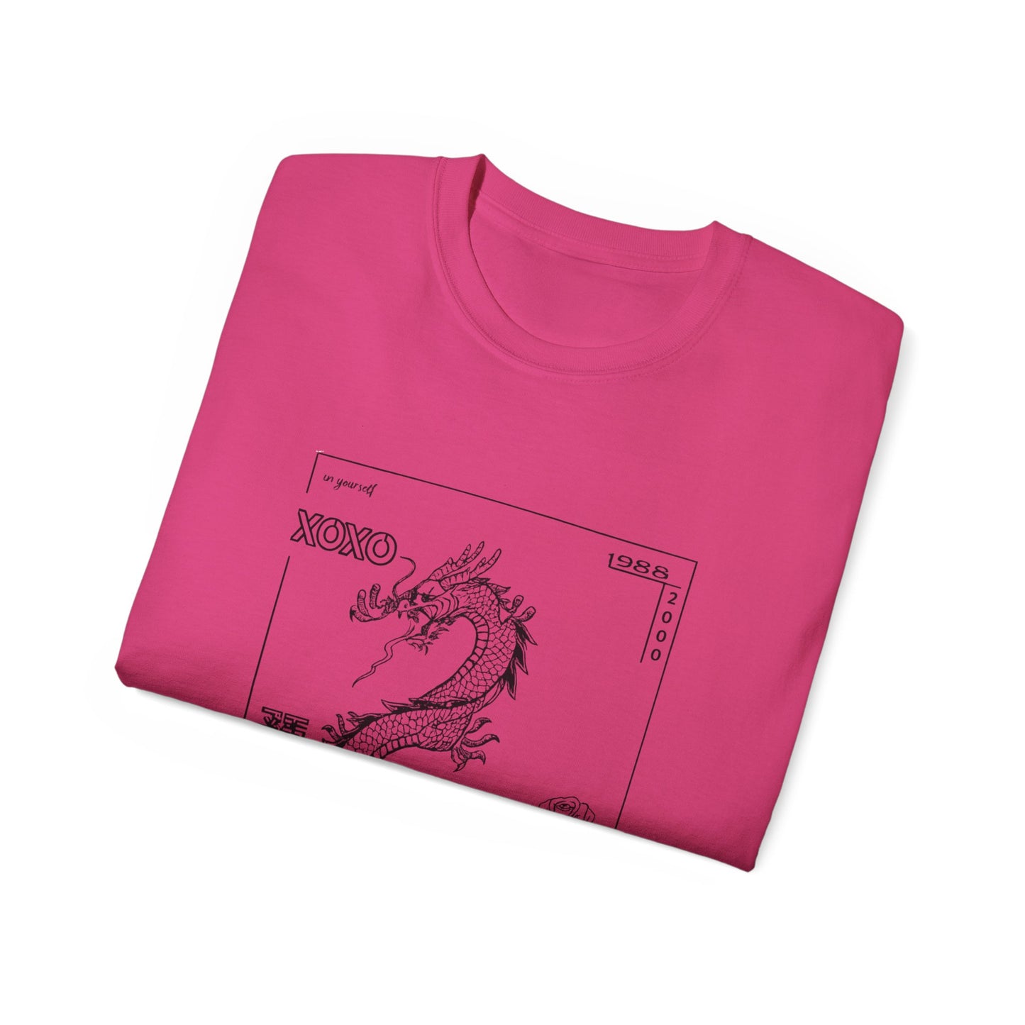 Carpe Diem Sunflower & Dragon Graphic Tee